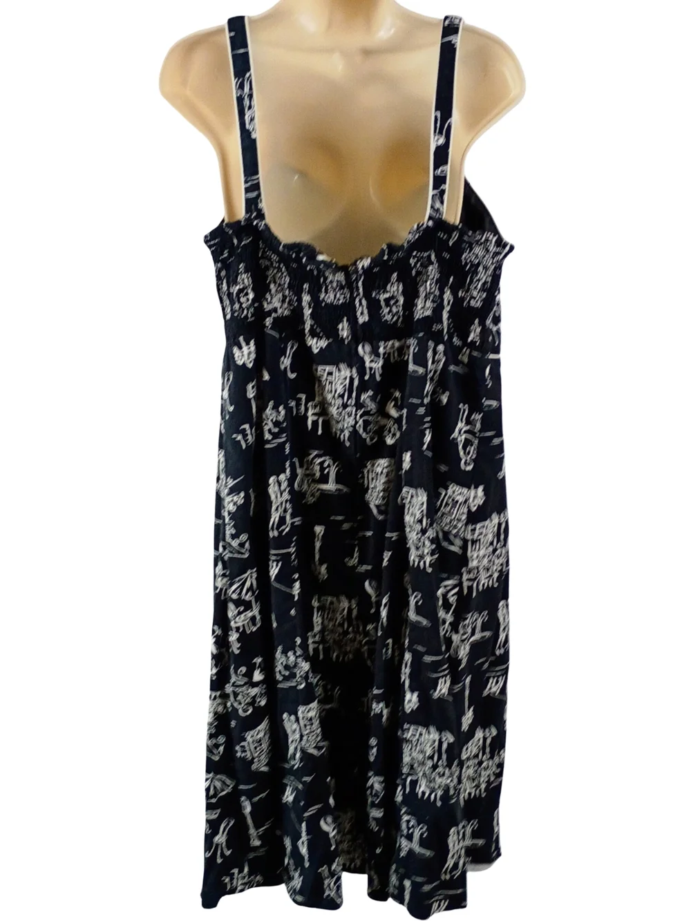 KSL Black and White Printed Midi Dress - Women Size 18W